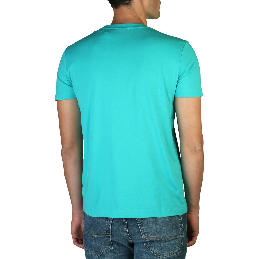 DIESEL T-DIEGOS-A5 light blue/black cotton T-Shirt