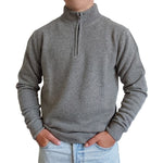 Load image into Gallery viewer, 100% Cashmere grey cashmere Sweater
