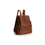 Load image into Gallery viewer, LUCKY BEES brown faux leather Backpack
