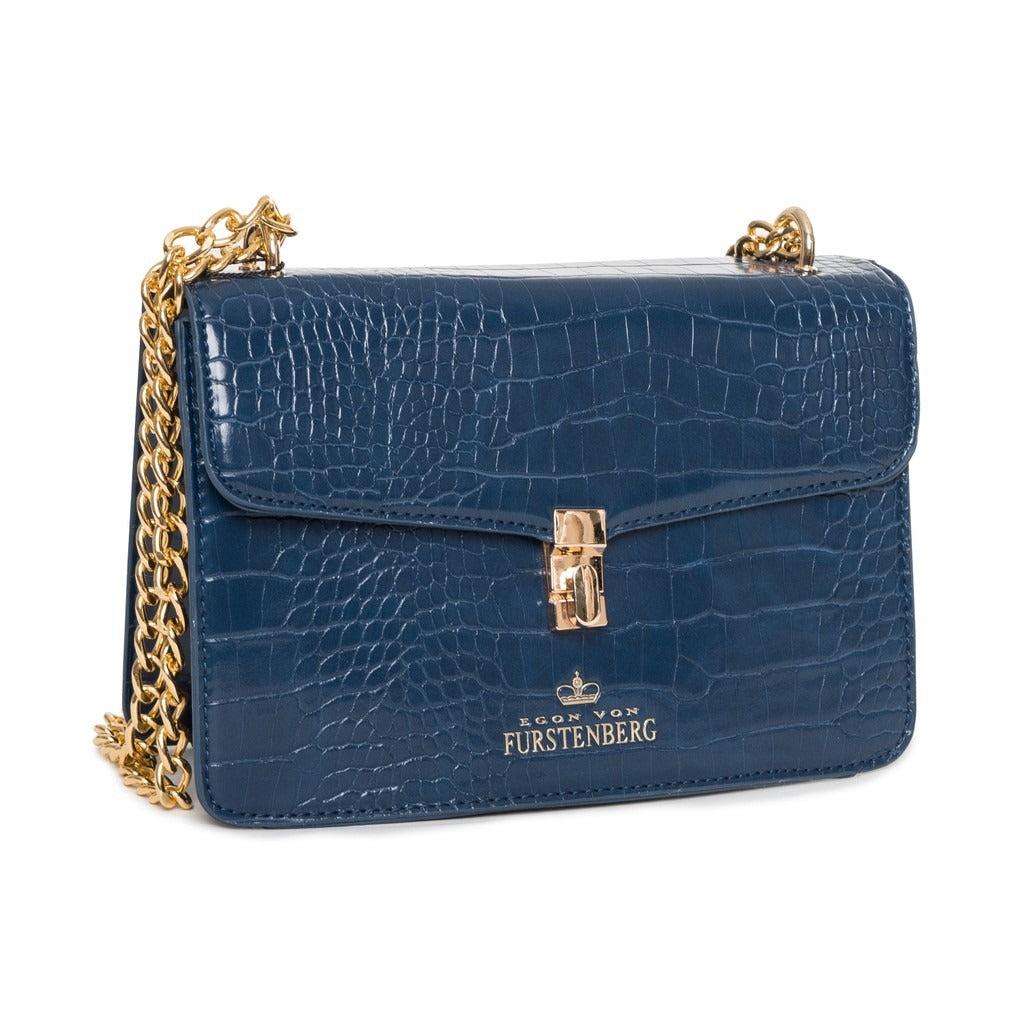 EGON VON FURSTENBERG blue polyurethane Shoulder Bag