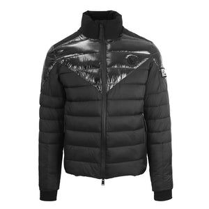 PLEIN SPORT BLACK POLYESTER DOWN JACKET