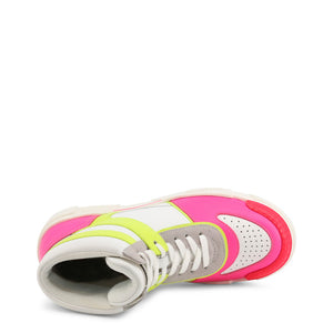 LOVE MOSCHINO multicolor leather Hi Top Sneakers