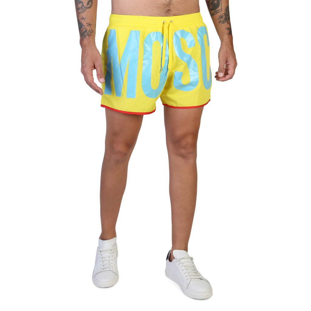 MOSCHINO yellow/light blue polyester Swimwear