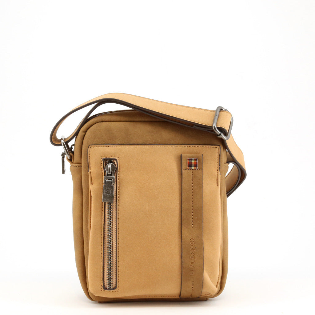 LUMBERJACK brown polyurethane Messenger Bag