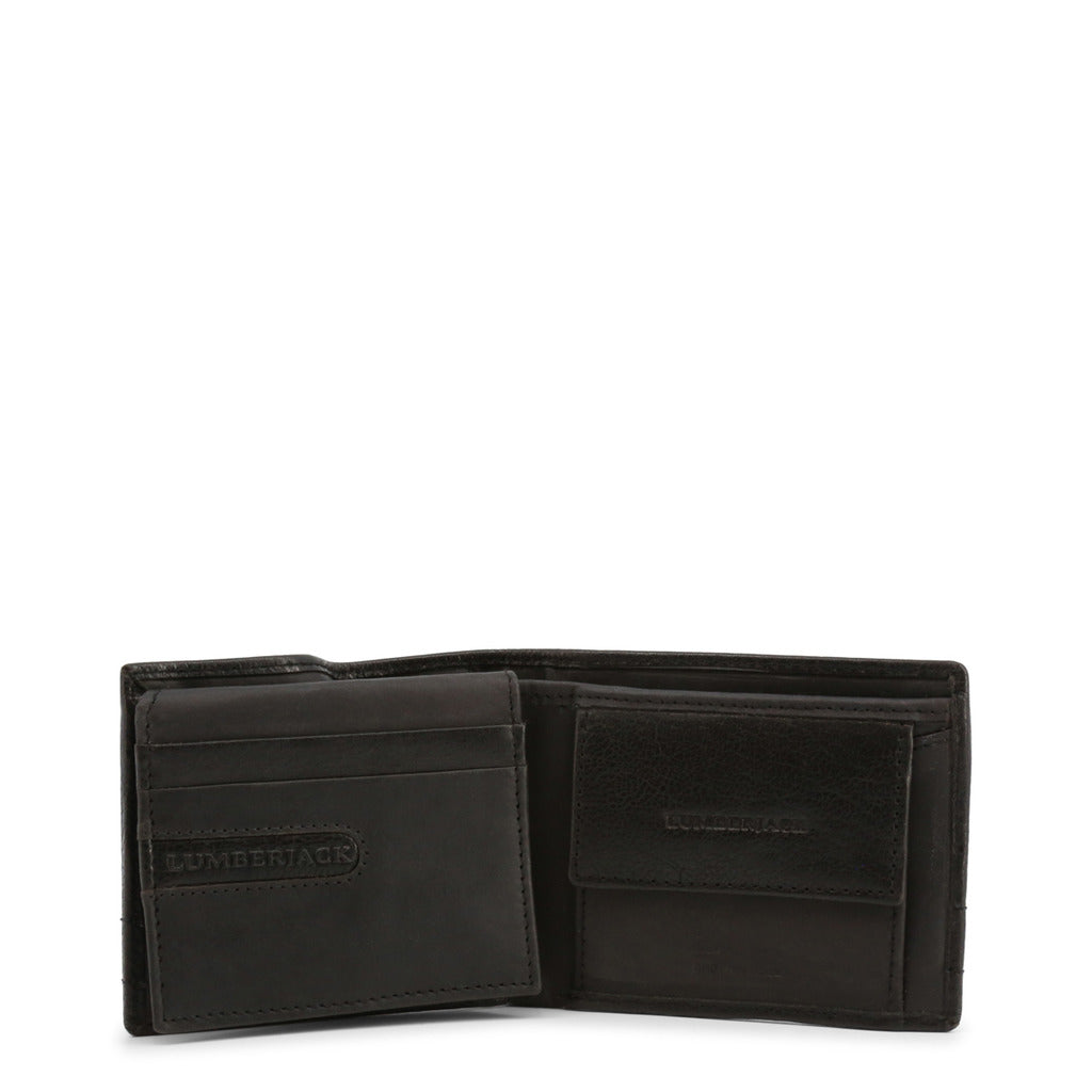 LUMBERJACK black faux leather Wallet