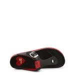 Load image into Gallery viewer, LOVE MOSCHINO black/red leather Sandals
