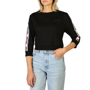 MOSCHINO black cotton Sweatshirt