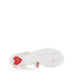Load image into Gallery viewer, LOVE MOSCHINO white rubber Sandals
