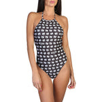 Load image into Gallery viewer, MOSCHINO black/white nylon Swimsuit
