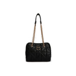 Load image into Gallery viewer, LUCKY BEES black/gold faux leather Shoulder Bag
