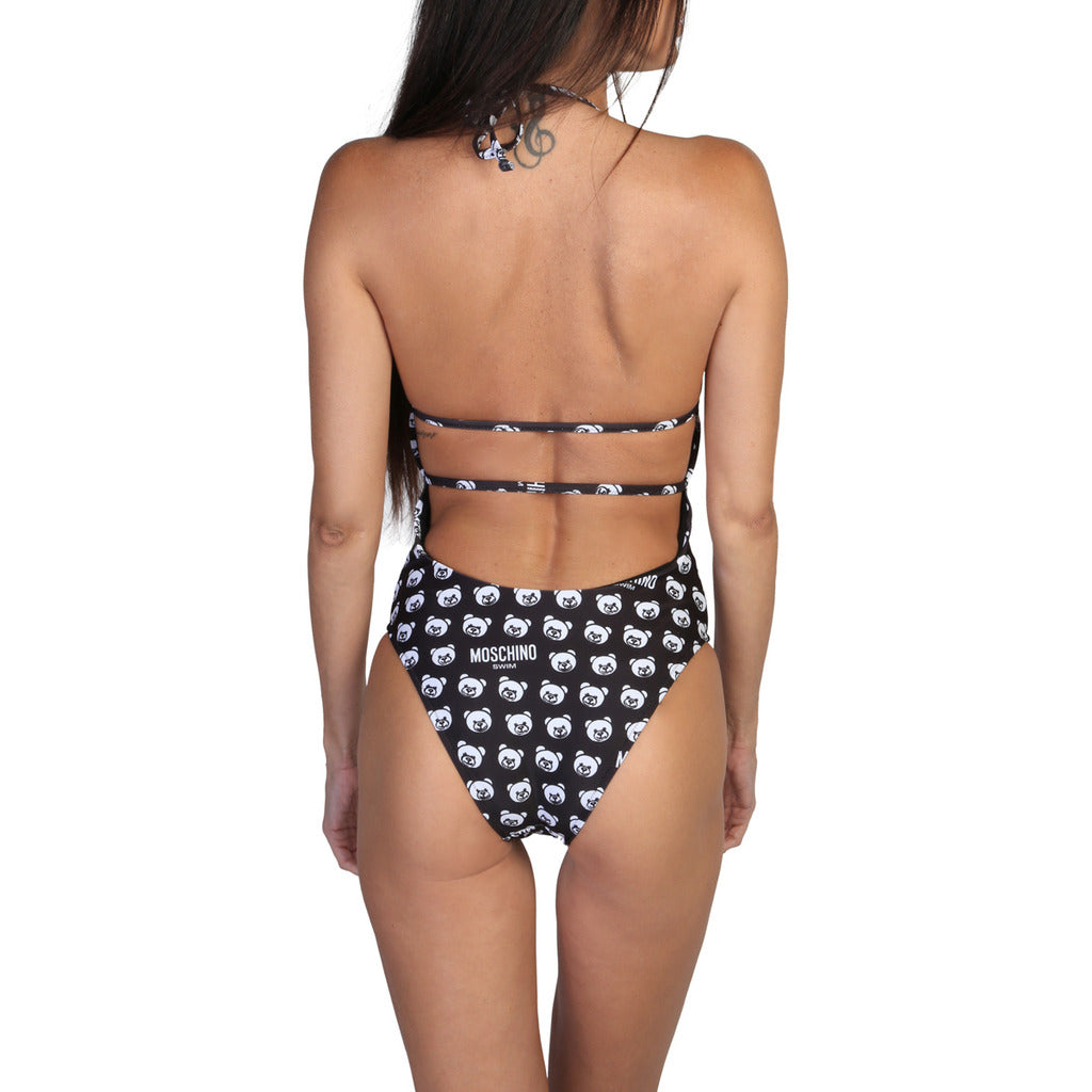 MOSCHINO black/white nylon Swimsuit