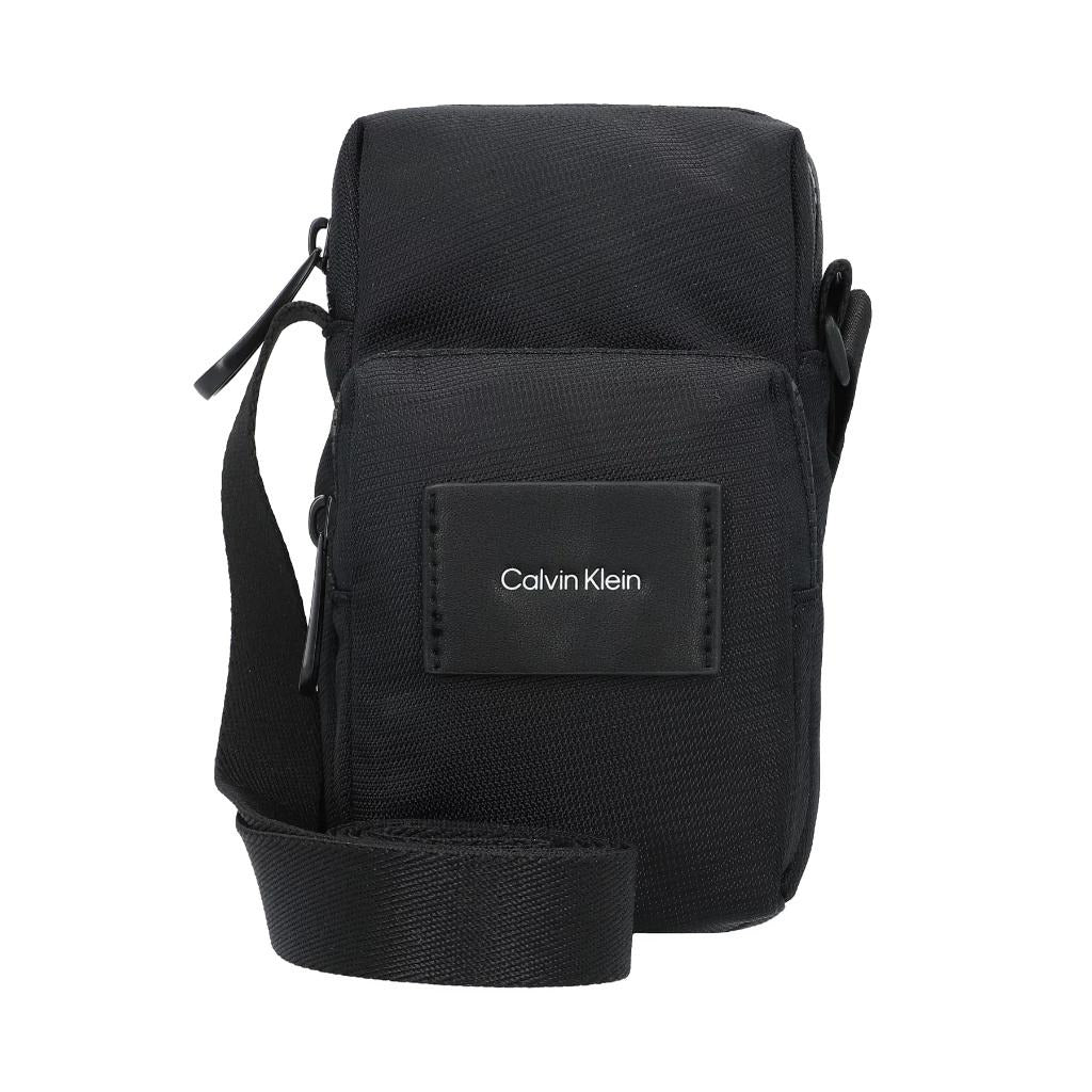 CALVIN KLEIN black polyester Messenger Bag