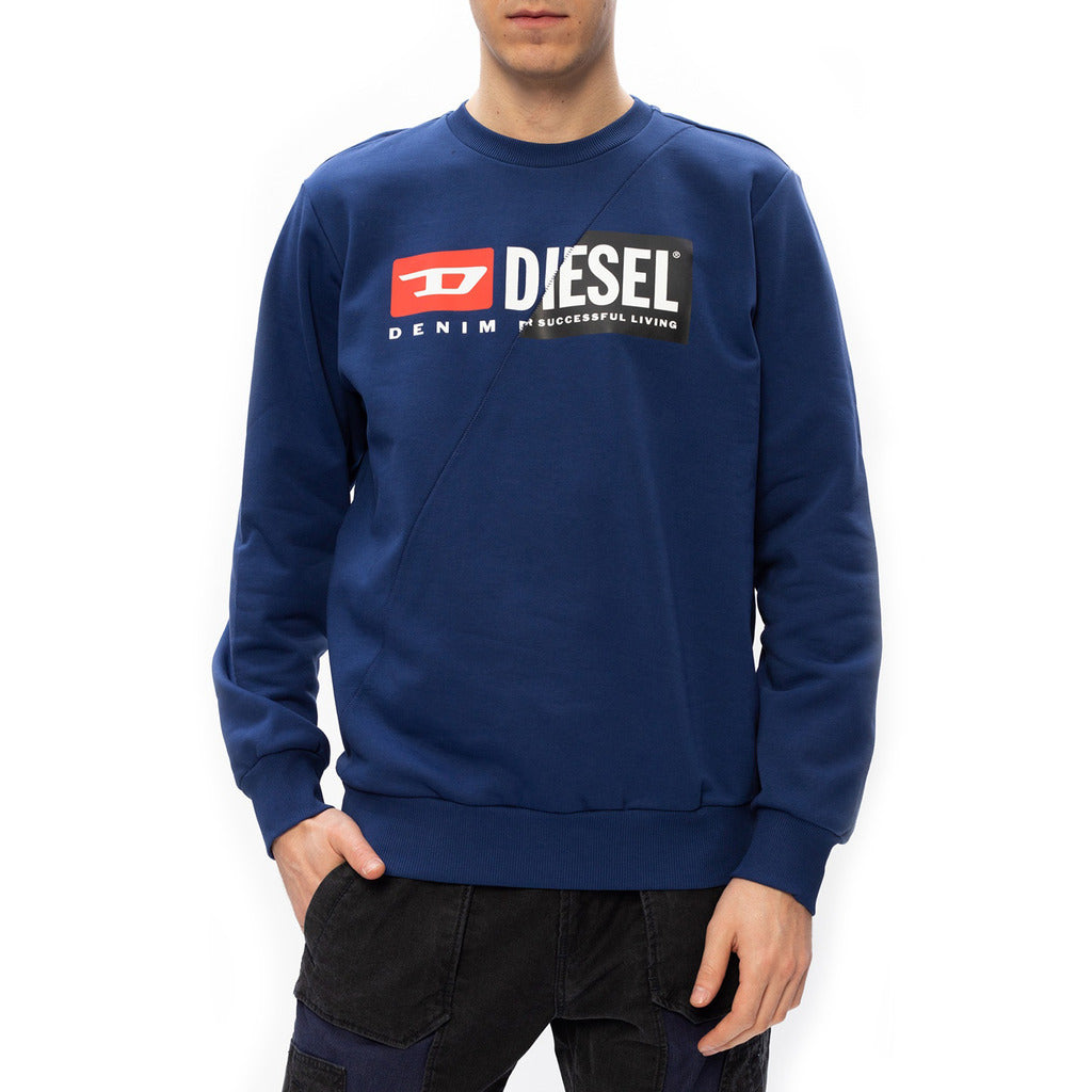 DIESEL S GIRK CUTY blue cotton Sweatshirt