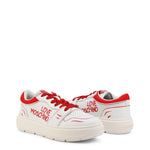 Load image into Gallery viewer, LOVE MOSCHINO white/red leather Sneakers
