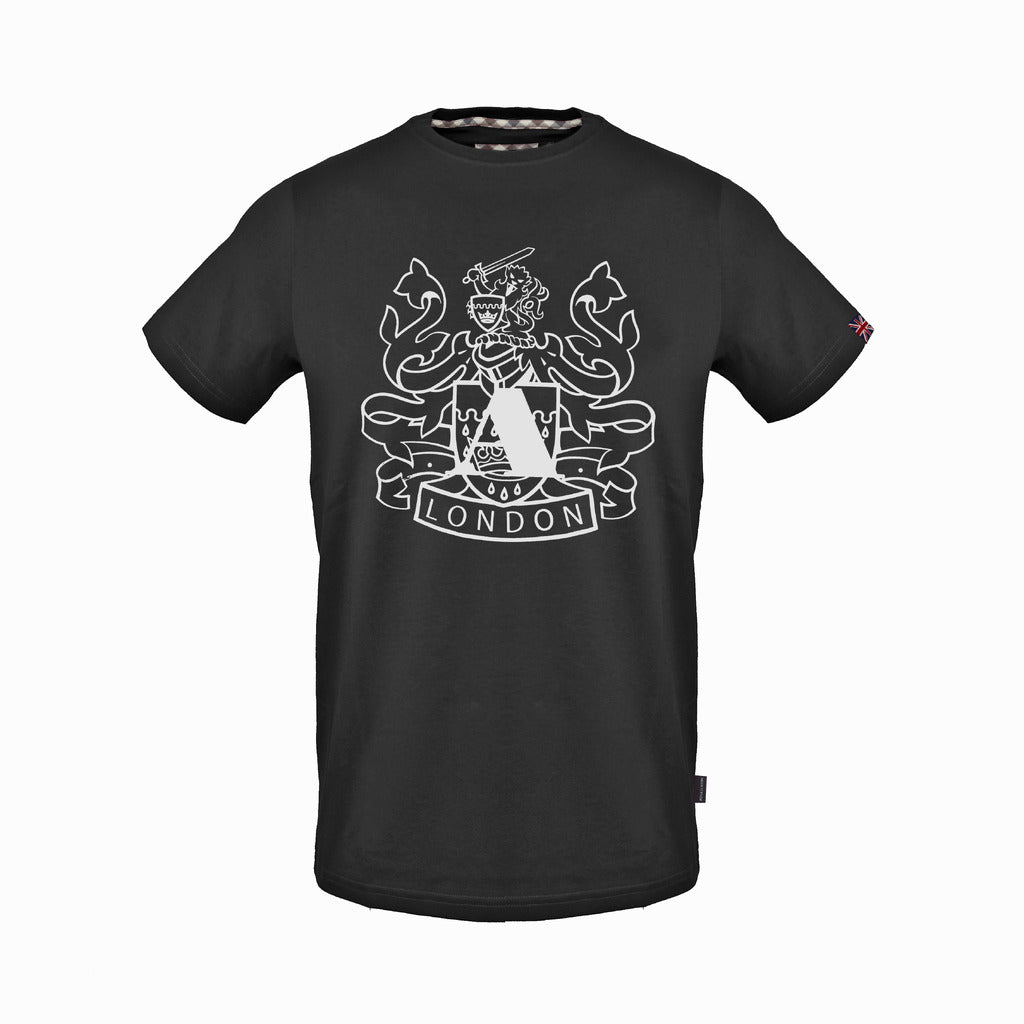 Aquascutum black cotton T-shirt