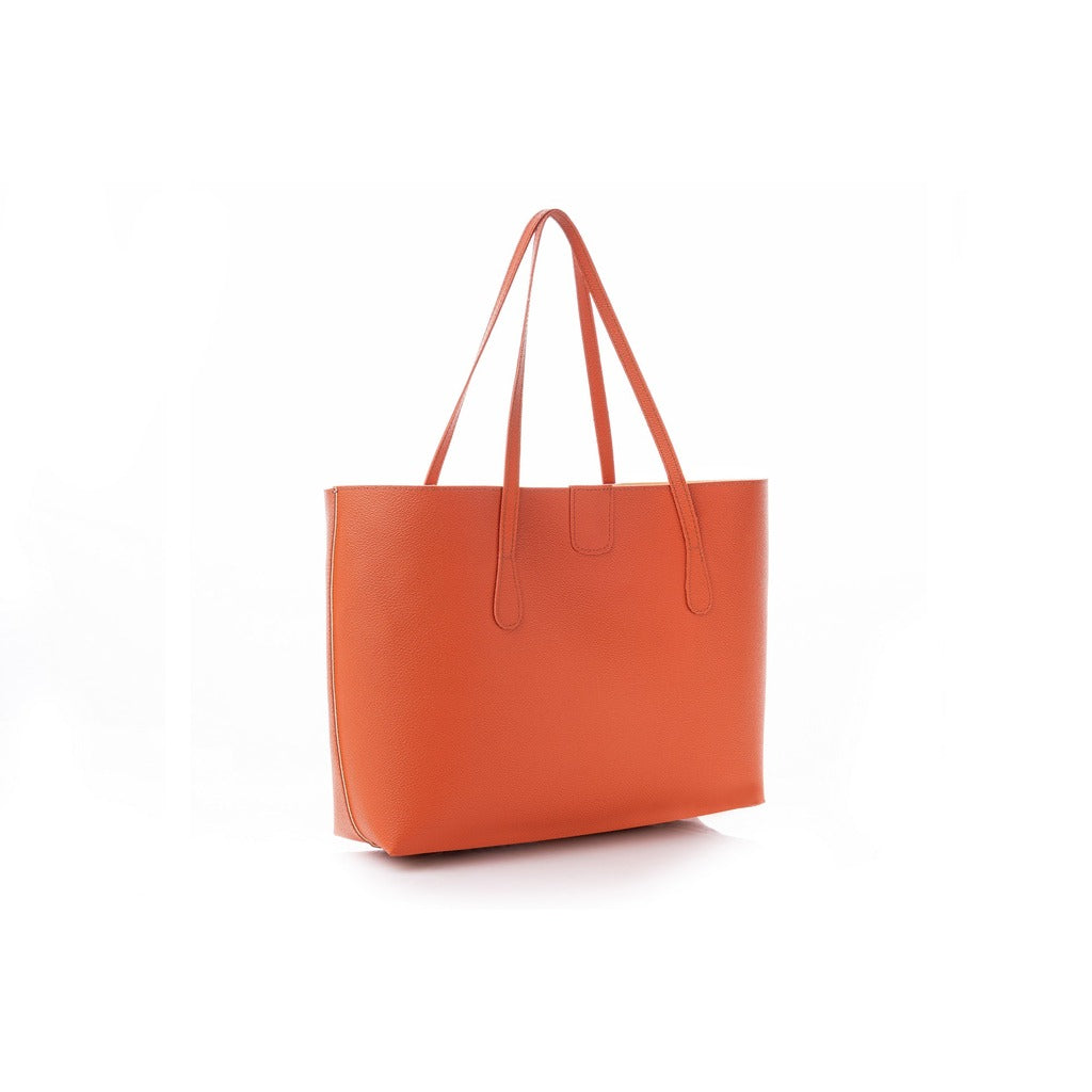 LUCKY BEES orange faux leather Tote