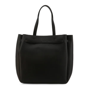 BLUMARINE black polyurethane Tote