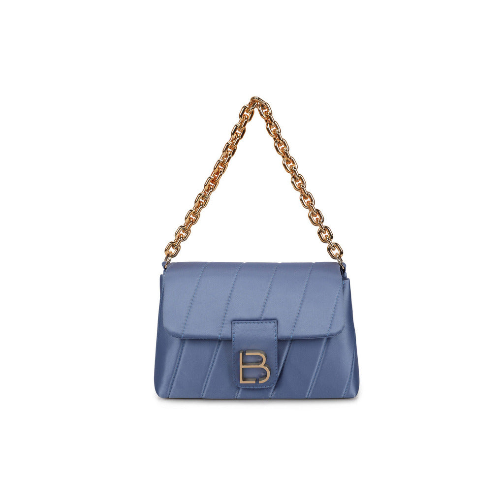 LUCKY BEES blue faux leather Shoulder Bag