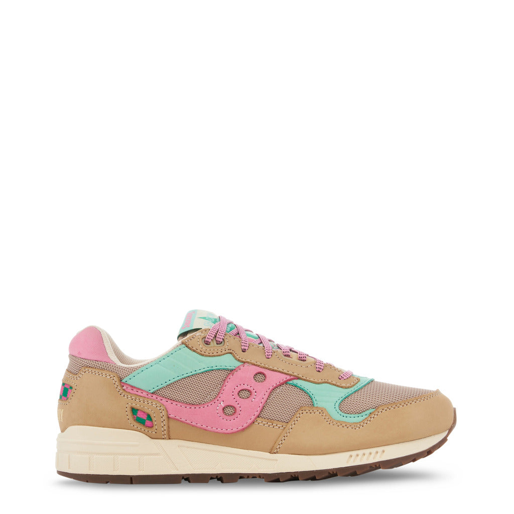 SAUCONY SHADOW 5000 brown/light blue fabric Sneakers