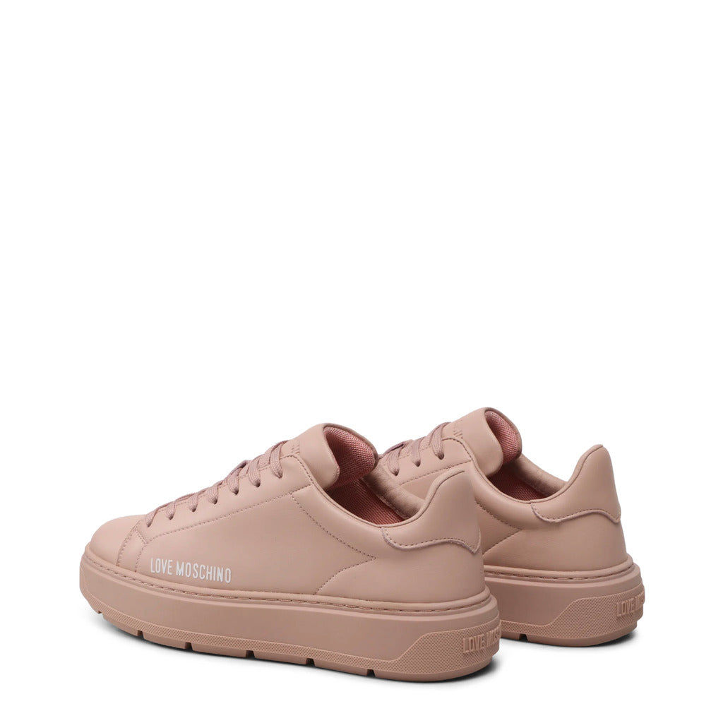 LOVE MOSCHINO pink leather Sneakers