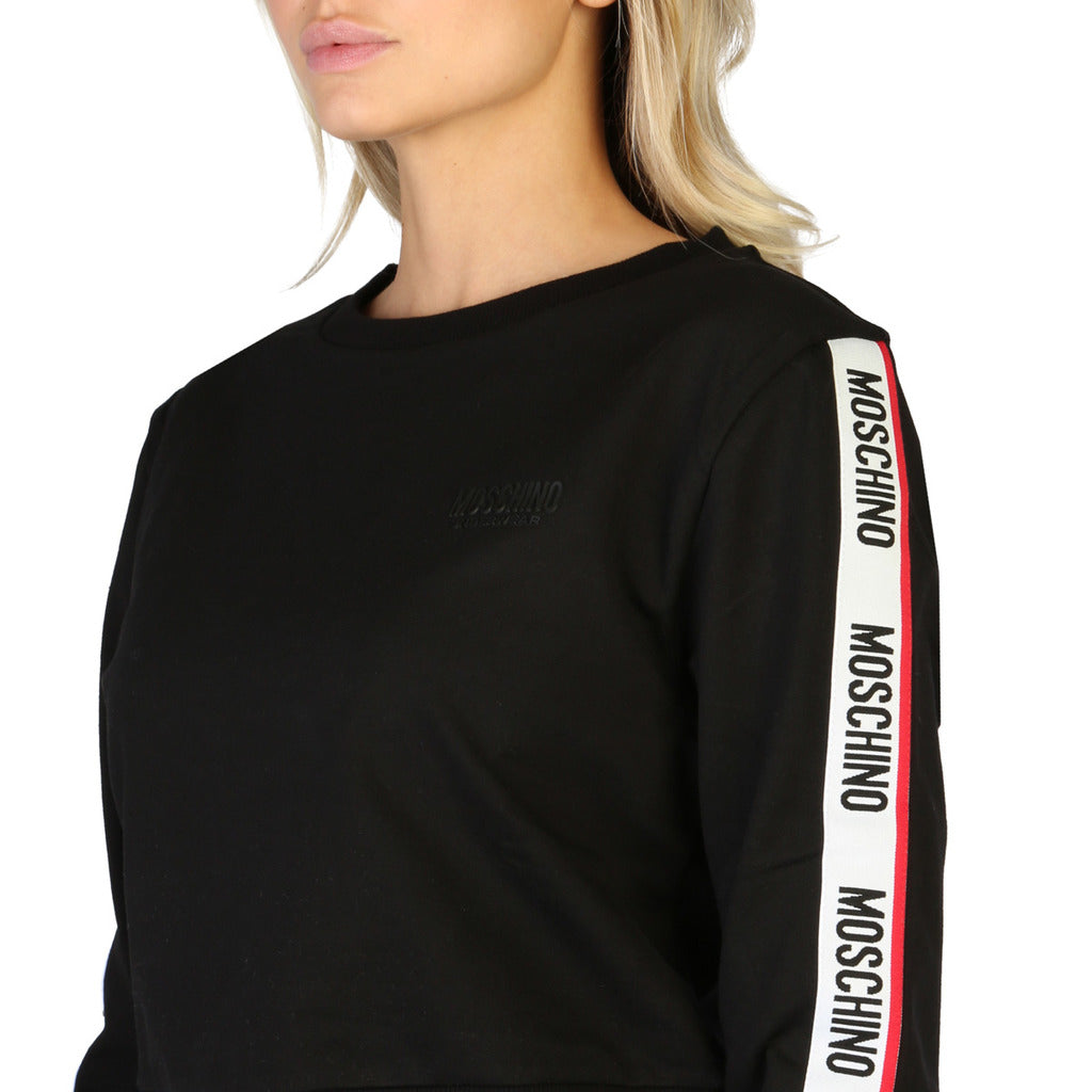 MOSCHINO black cotton Sweatshirt