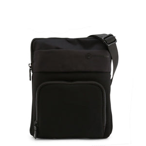 LUMBERJACK black polyester Messenger Bag