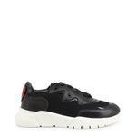 Load image into Gallery viewer, LOVE MOSCHINO black/white/red faux leather Sneakers
