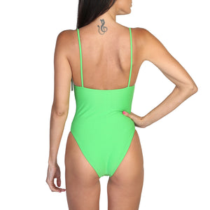 MOSCHINO green/red nylon Swimsuit