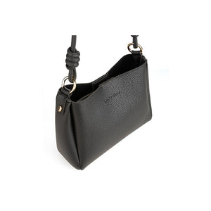 LUCKY BEES black faux leather Shoulder Bag