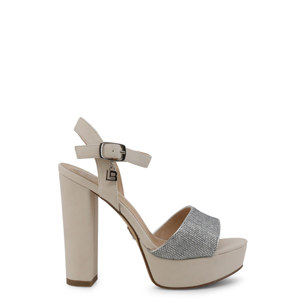 LAURA BIAGIOTTI beige/grey synthetic fibers Sandals