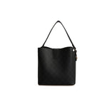 Load image into Gallery viewer, LUCKY BEES black faux leather Handbag
