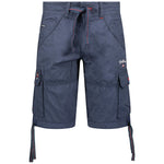 Load image into Gallery viewer, GEOGRAPHICAL NORWAY navy blue cotton Shorts
