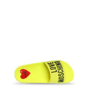 LOVE MOSCHINO yellow polyurethane Sandals