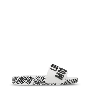 LOVE MOSCHINO white polyurethane Sandals