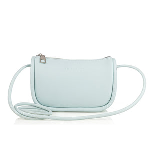 LUCKY BEES light blue faux leather Shoulder Bag