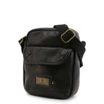 Load image into Gallery viewer, LUMBERJACK black faux leather Messenger Bag
