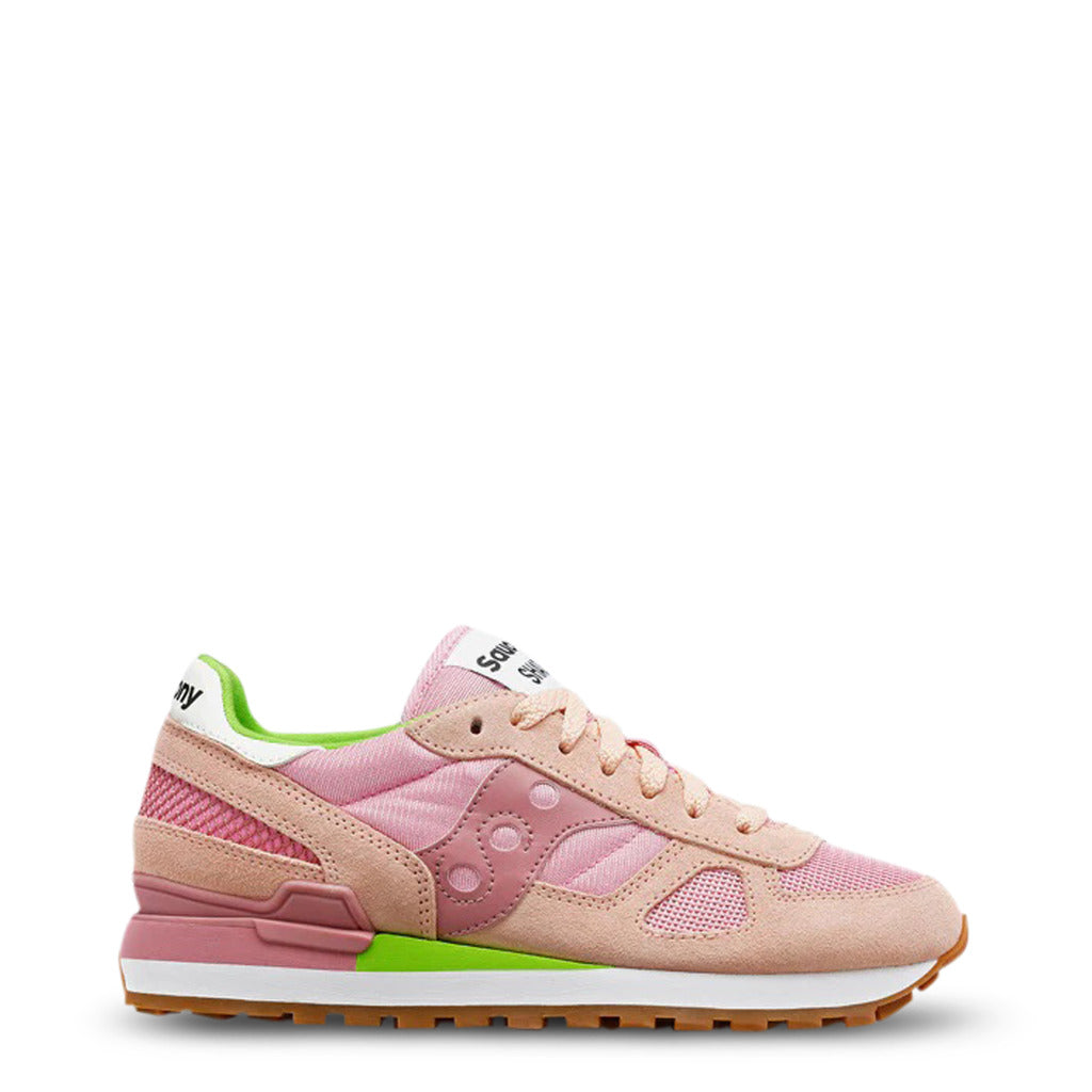 SAUCONY SHADOW pink/green fabric Sneakers