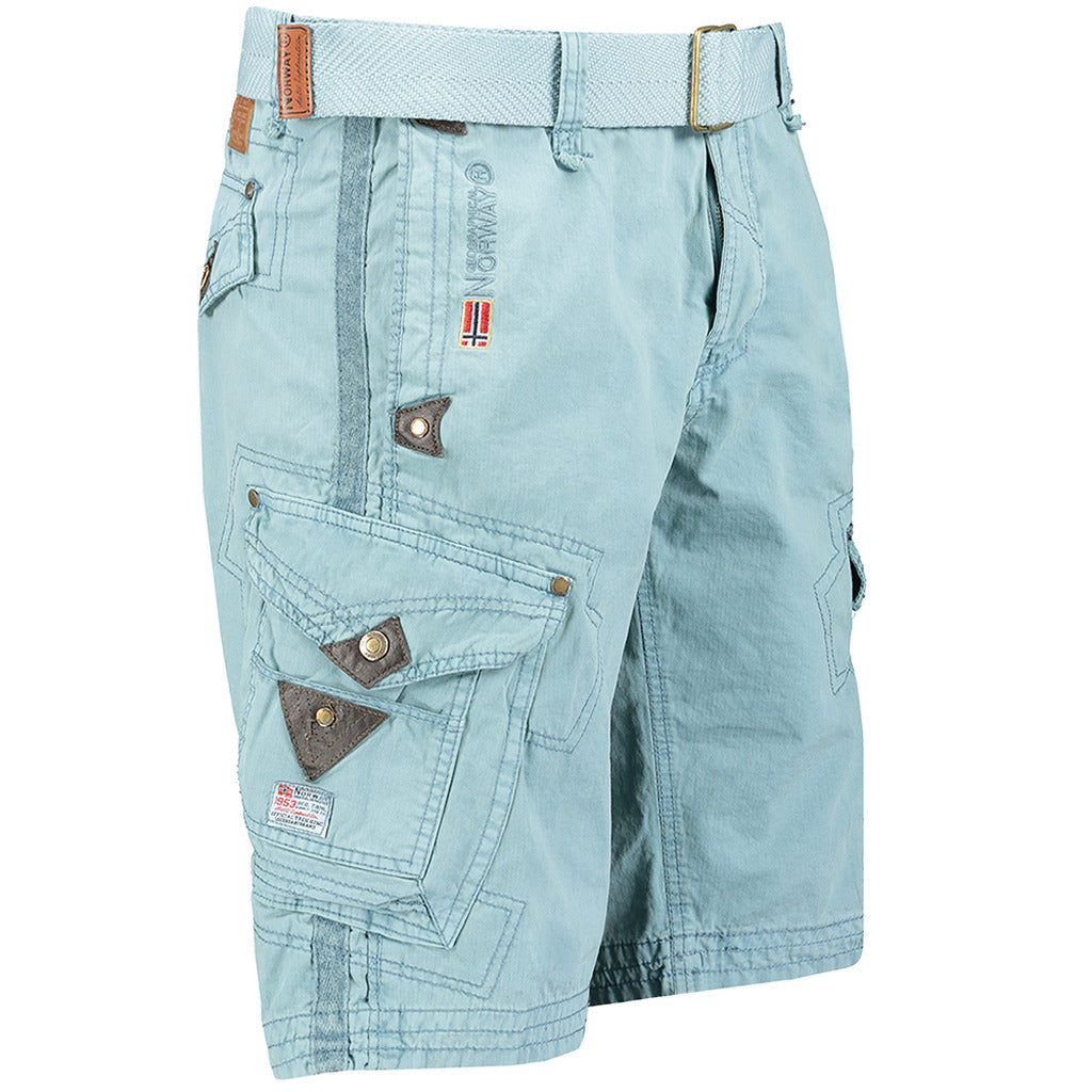 GEOGRAPHICAL NORWAY light blue cotton Shorts