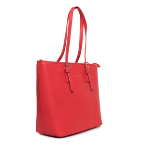 EGON VON FURSTENBERG red polyurethane Tote