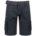 Load image into Gallery viewer, GEOGRAPHICAL NORWAY navy blue cotton Shorts
