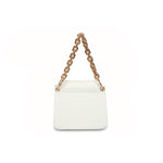 Load image into Gallery viewer, LUCKY BEES white/gold faux leather Shoulder Bag
