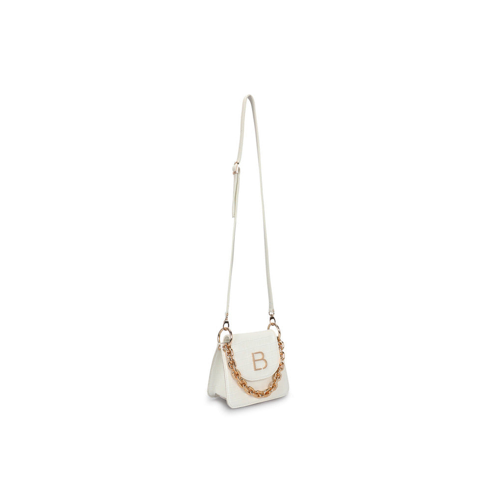 LUCKY BEES white/gold faux leather Shoulder Bag