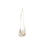 Load image into Gallery viewer, LUCKY BEES white/gold faux leather Shoulder Bag
