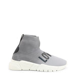 Load image into Gallery viewer, LOVE MOSCHINO grey fabric Hi Top Sneakers

