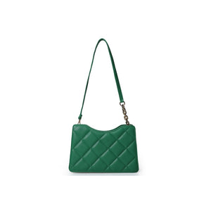 LUCKY BEES green faux leather Shoulder Bag