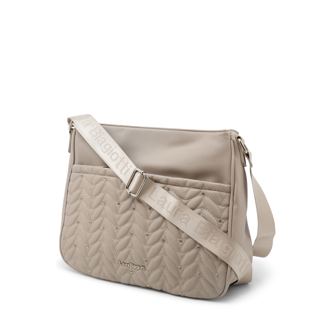 LAURA BIAGIOTTI BENNIE grey synthetic fibers Shoulder Bag