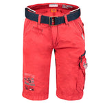 Load image into Gallery viewer, GEOGRAPHICAL NORWAY red cotton Shorts
