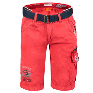 GEOGRAPHICAL NORWAY red cotton Shorts