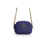 Load image into Gallery viewer, LUCKY BEES purple faux leather Shoulder Bag
