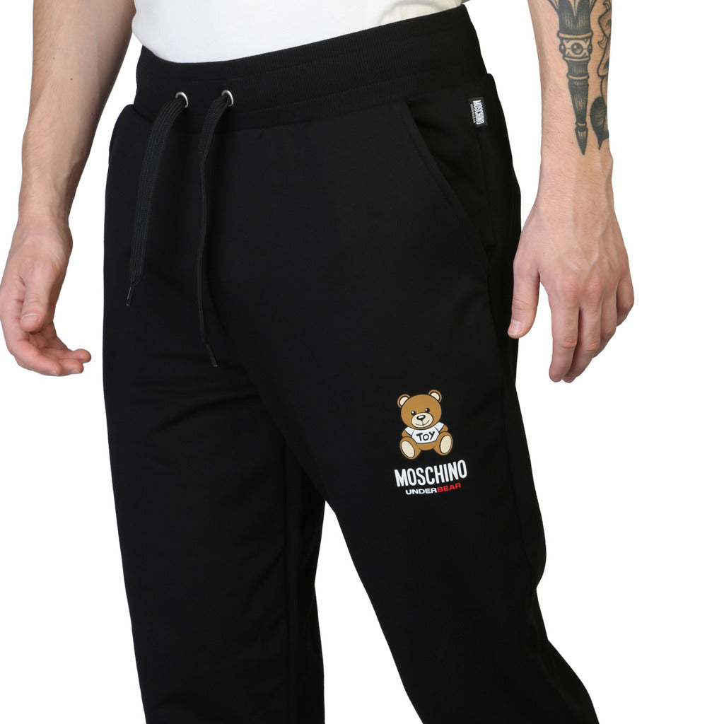 MOSCHINO black cotton Joggers